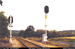 C&O Railway signal: Christian (WB)